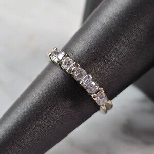 Womens Vintage Estate 18K White Gold Diamond Ring, 3.9g E3634